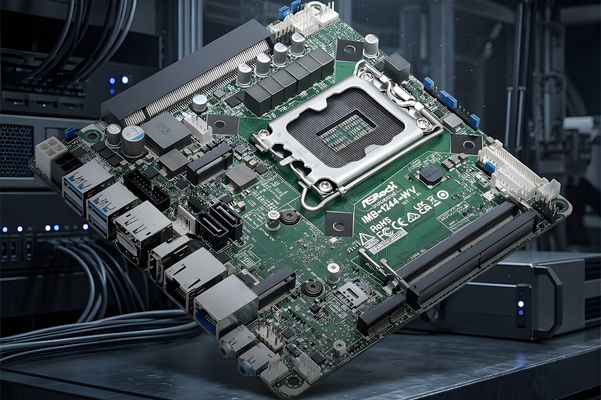 ASRock IMB-1244-WV: Mini-ITX Board with Right-Angle PCIe Slot - BVM UK